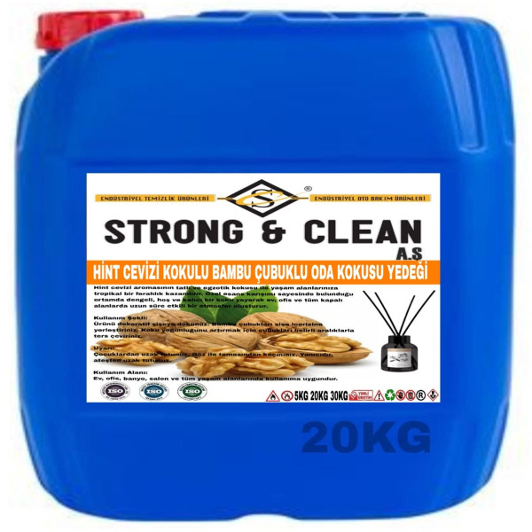 HİNT CEVİZİ KOKULU BAMBU ÇUBUKLU ODA KOKUSU YEDEĞİ 20kg