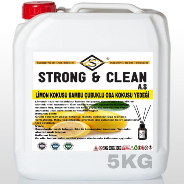 LİMON KOKUSU BAMBU ÇUBUKLU ODA KOKUSU YEDEĞİ 5KG