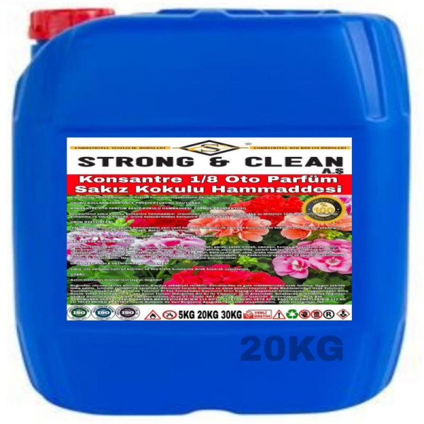 Oto Parfüm Sakız Kokulu Hammaddesi 20kg Konsantre 1/8 