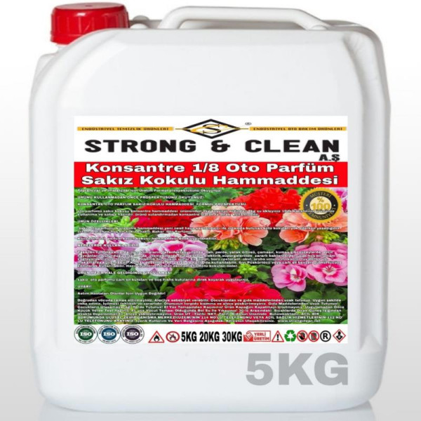 Oto Parfüm Sakız Kokulu Hammaddesi 5kg Konsantre 1/8 