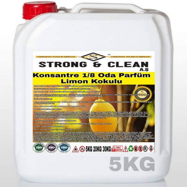 Oda Parfüm Limon Kokulu 5kg Konsantre 1/8 