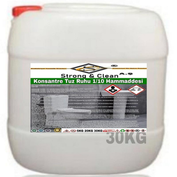 Konsantre Tuz Ruhu 30kg 1-10 Hammaddesi