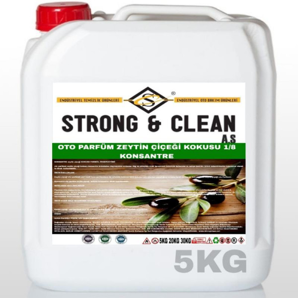 Oto Parfüm Zeytin Çiçeği Kokusu Konsantre 5kg 1/8